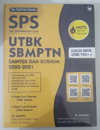 SPS UTBK SBMPTN SAINTEK DAN SOSHUM 2020 - 2021