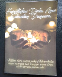 KUPANTASKAN DIRIKU AGAR SEBANDING DENGANMU