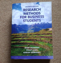 RESEARCH METHODS FOR BUSINESS STUDENTS SEVENTH EDITION