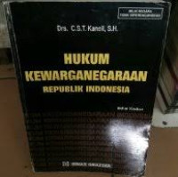 HUKUM KEWARGANEGARAAN REPUBLIK INDONESIA